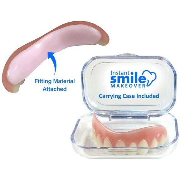 2-Pack of Natural Shade Instant Smile Makeover Comfort Flex Fit Top Upper Veneer - Picture 4 of 6